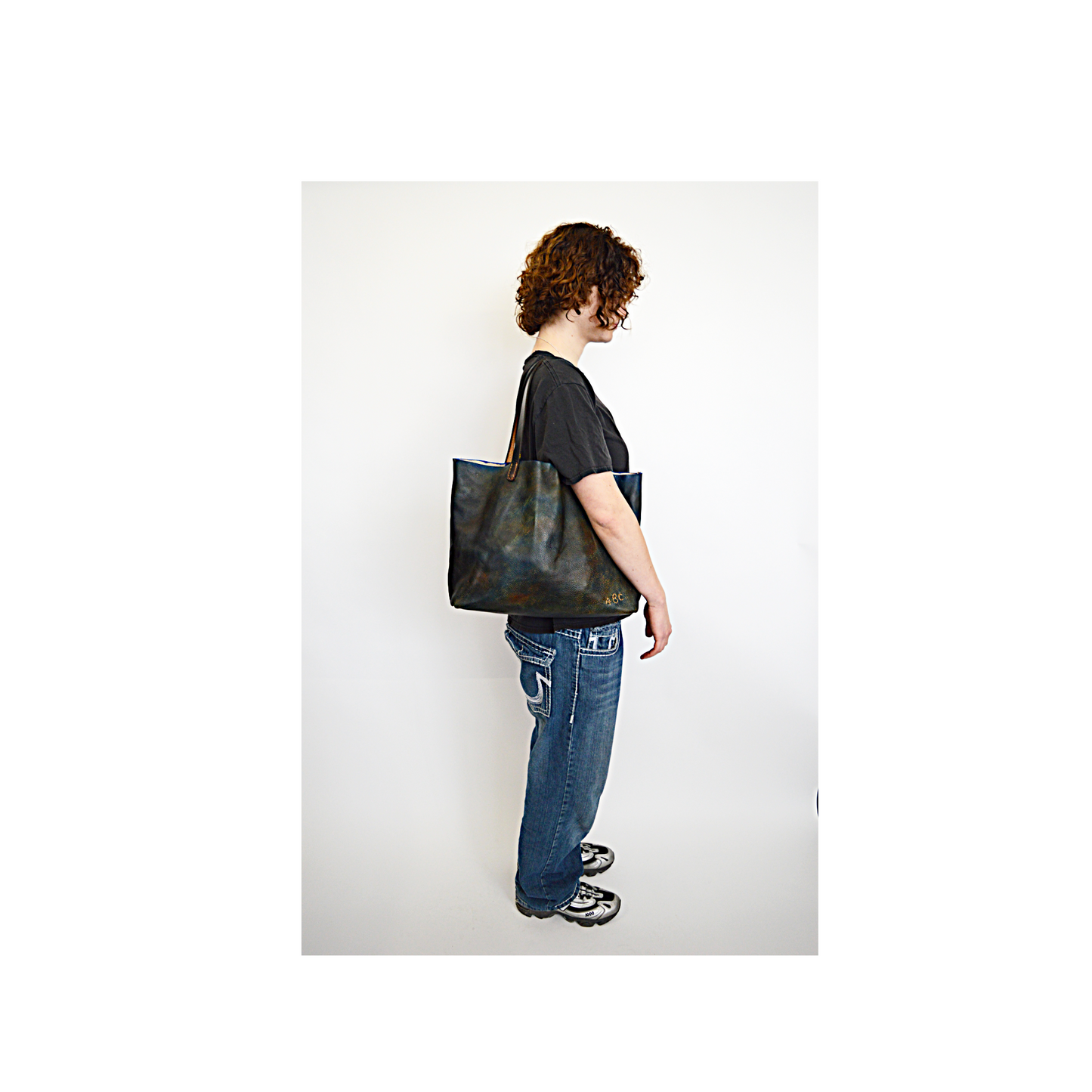 Blue and Brown Tote