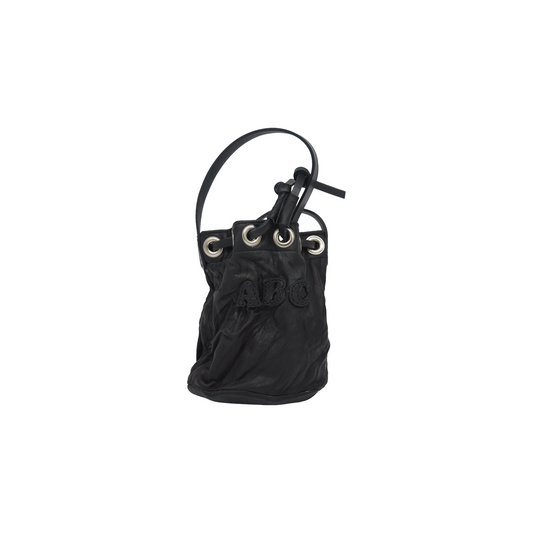 Black Deer Drawstring Bag