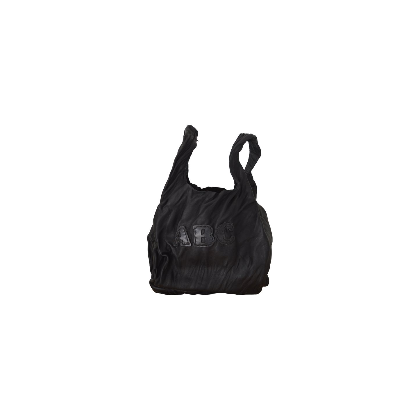 Small Black Plastic Deer skin Bag