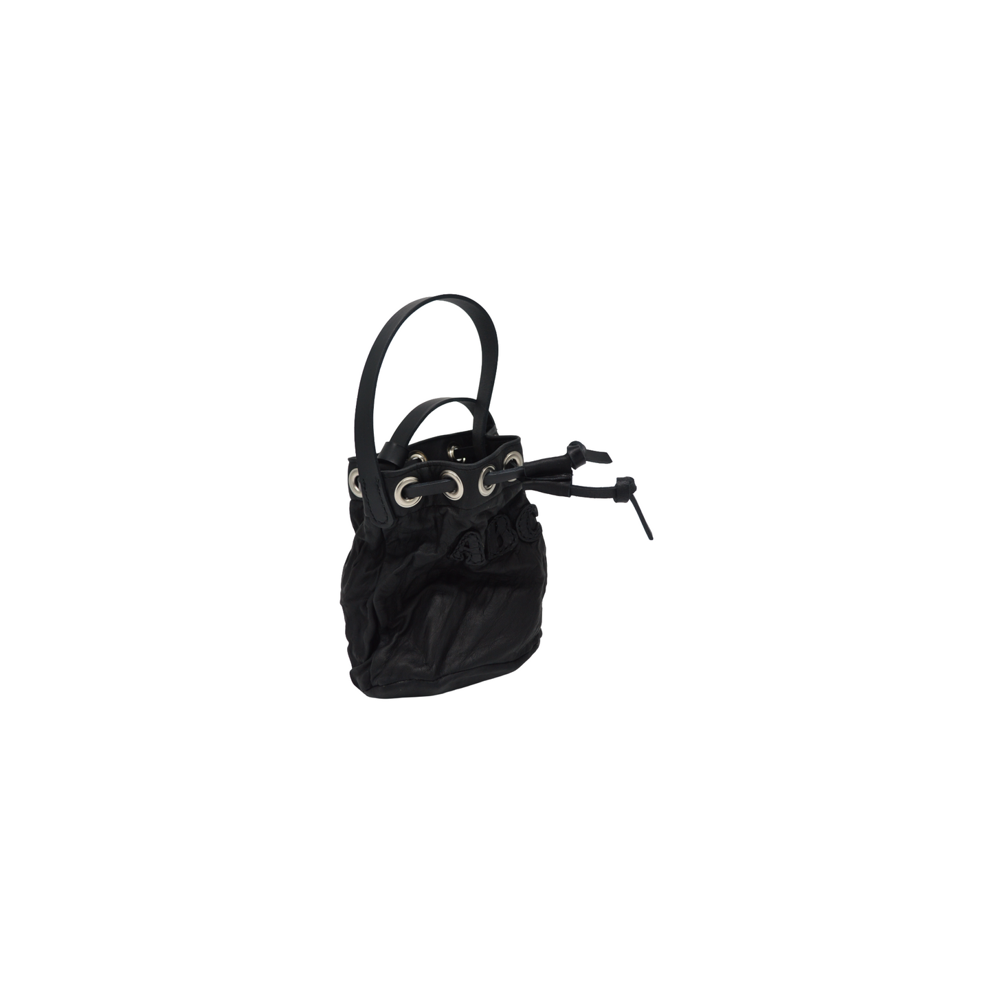 Black Deer Drawstring Bag