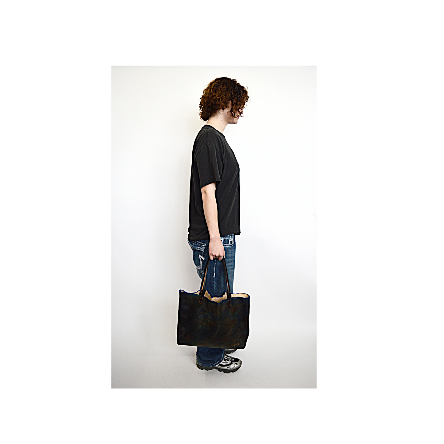 Blue and Brown Tote