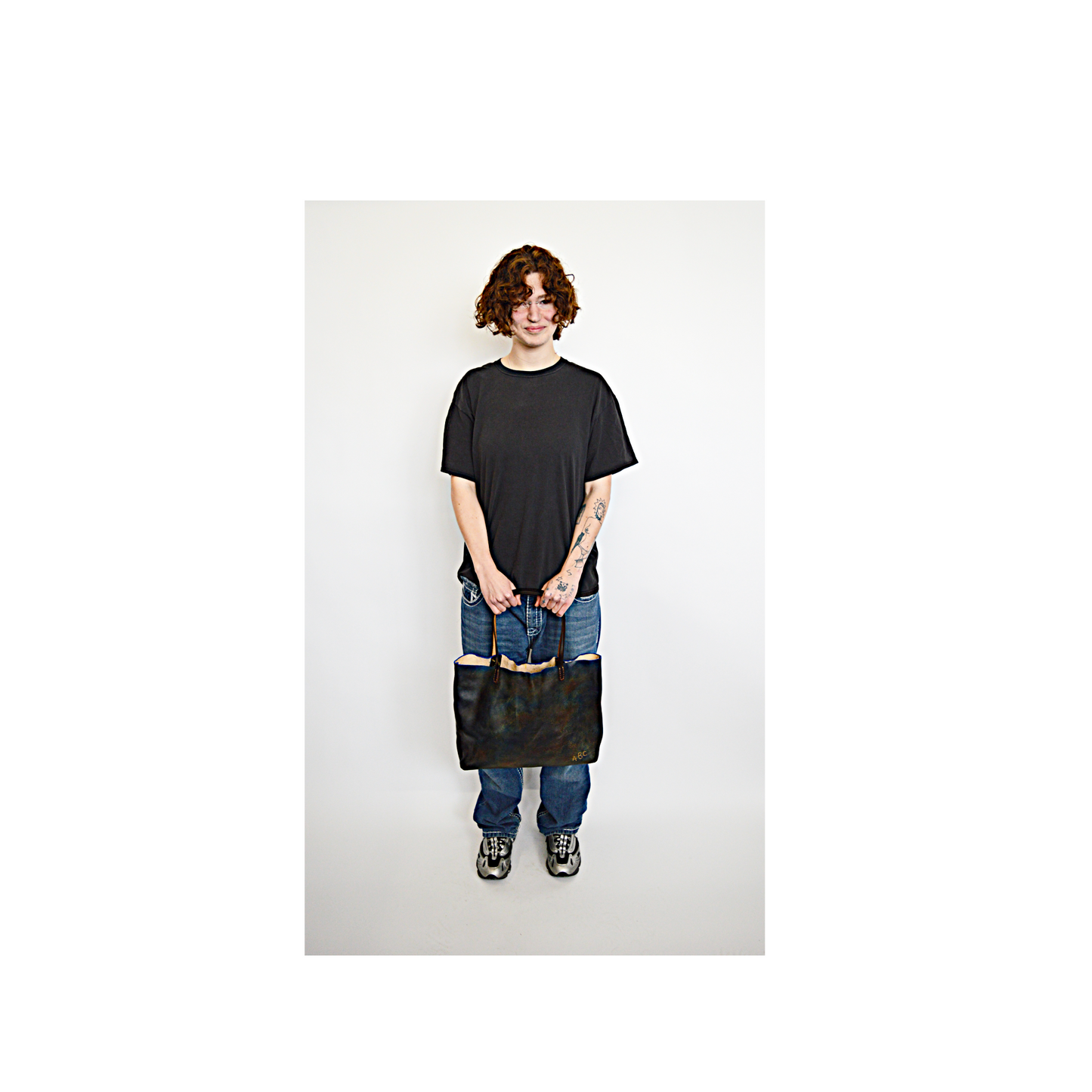 Blue and Brown Tote