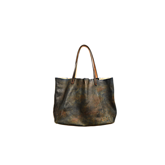 Blue and Brown Tote
